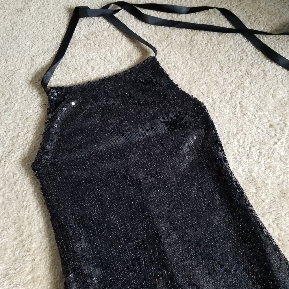 Sequin Halter  Dress